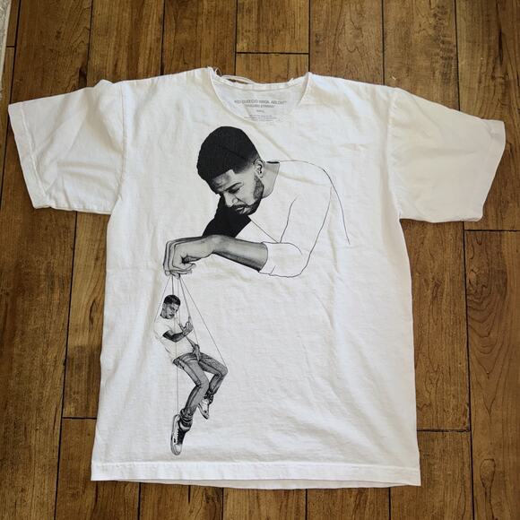 Kid Cudi x Virgil Abloh “Pulling Strings” T-Shirt White Small 20x25 - Picture 1 of 9